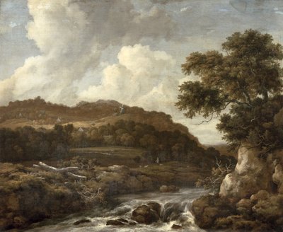 Mountainous Wooded Landscape with a Torrent by Jacob van Ruisdael